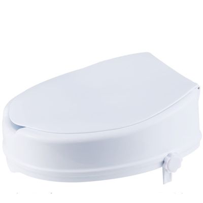Raised Toilet Seats,Toilet Seat Riser with Safe Lock, Elderly and Handicap Toilet Seat Riser, Round Or Elongated Toilets,Bathroom Safety Extender Assists Disabled, Elderly, Handicapped