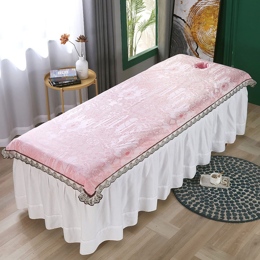 ZGPjubilant Microfiber Massage Table Sheet Set, Facial Bed Cover, Protects Massage Table, Reuse, Machine Washable (Color : C, Size : 200x120cm(79x47inch)) (C 200x120cm(79x47inch))