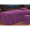 4-Piece Microfiber Massage Table Sheet Set, Facial Bed Cover, Beauty Bedspreads Solid Color Salon Spa Massage Bed Cover (Color : Gray, Size : 190x80cm(75x31inch)) (White 190x70cm(75x28inch)) view 2