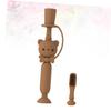 TOVINANNA Silicone Toothbrush for Toddlers Boys and Girls Brush Handle Training Brush for Oral Care Safe Soft Bristles Random Color view 4