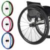Non-Slip Wheelchair Push Rim Covers 24in - Rear Wheel Protective Hand Push Covers - Wear-Resistant Accessory for Wheelchair - 1 Pair by Wheelchair Cover view 1