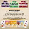 Fast and Fair UK Coffee Gift Set - Variety Selection of Lyons Coffee Bags Bundled with Border Biscuits and Indulgent Caramel Stroopwafels - 18 Items in Gold Embossed Gift Box view 2