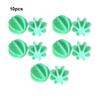 IEEDFJKK 10pcs Fitness Shaker Bottle with Mixer Ball for Convenient Mixing Anywhere Using Food Grade PP Protein Shaker Bottle, Green view 2