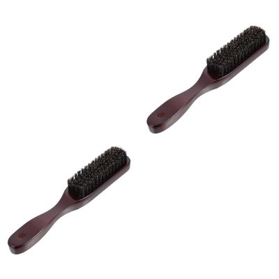 Beaupretty 2pcs Wooden Beard Brush for Men Mustache Shaping Tool Beard Grooming Shaving Brush Personal Care Accessory
