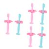 Beaupretty 6pcs Silicone Toothbrush Protective Baffle for Boy Girl Boys and Girls Training Toothbrush Bristles for Oral Care view 1