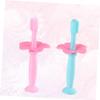 Beaupretty 6pcs Silicone Toothbrush Protective Baffle for Boy Girl Boys and Girls Training Toothbrush Bristles for Oral Care view 4