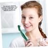 minkissy 3pcs Double-Ended Brush False Teeth Brush for Cleaning Double Sided Toothbrush for Daily Teeth Cleaning Tools Use view 2