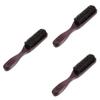 Beaupretty 3pcs Wooden Handle Beard Brush for Barber Salon and Home Use Facial Cleaning Brush for Male Care Supply view 1