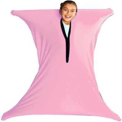 Full Body Sock Sensory Sox for Autism Kids Adults Stretchy Breathable Cozy Cocoon Sack Has Calming Effect On Boys Girls with Special Needs (Color : Rosa, Size : XL)