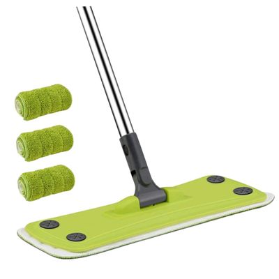 minkissy Microfiber Cleaning Mop 360 Swivel Head Hardwood Floor Mop Wet/dry Floor 3 Replacement Pads