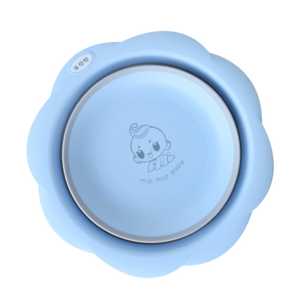 Beaupretty Foldable Boys and Girls Washbasin Portable for Girl Boy Creative Funny Folding and Washbasin Bucket Handle for Washing Stand Indoor Travel Foldable Bowl