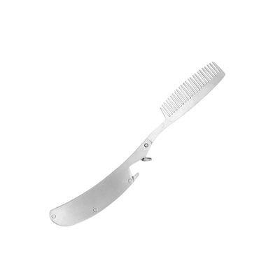 VINTORKY Stainless Steel Beard Comb for Men Folding Mustache Hair Comb and Portable