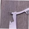 VINTORKY Stainless Steel Beard Comb for Men Folding Mustache Hair Comb and Portable view 3