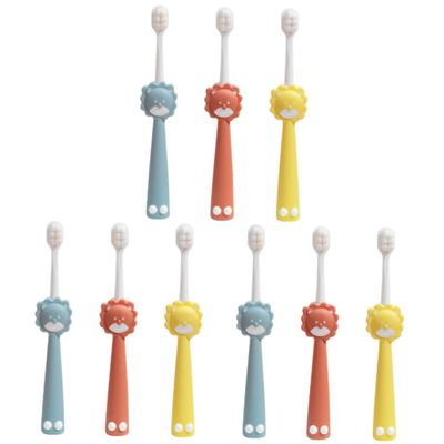 minkissy 9pcs Soft Bristle Boys and Girls Toothbrushes Manual Boy Girl Toothbrush Travel Teeth Brush Daily Use Portable and Accessories