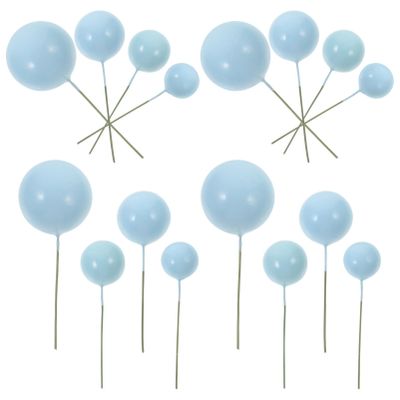 Abaodam 20pcs Balloons Cupcake Toppers Cake Picks for Birthday Party Decorations Multi-Function Cake Decorations Replaceable Design for Balls and Party