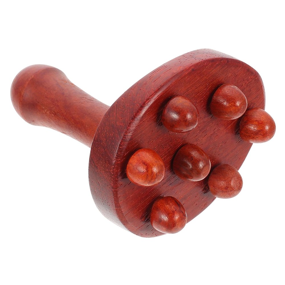 KOMBIUDA Wooden Massager Foot Shape Design for Leg Neck Relief Practical Portable Massage Device Random Color