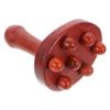 KOMBIUDA Wooden Massager Foot Shape Design for Leg Neck Relief Practical Portable Massage Device Random Color view 1