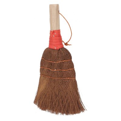 minkissy Palm Fiber Desk Dust Broom Durable Mini Cleaning Tool for Home Office for Corners and Surfaces Easy Storage with Lanyard for Quick Cleanups