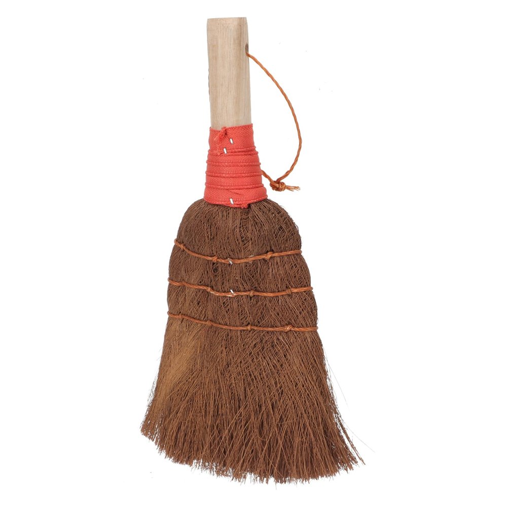 minkissy Palm Fiber Desk Dust Broom Durable Mini Cleaning Tool for Home Office for Corners and Surfaces Easy Storage with Lanyard for Quick Cleanups
