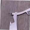 MAGICLULU Beard Combs for Men Mustache Comb Stainless Steel Beard Brush Portable Folding view 4
