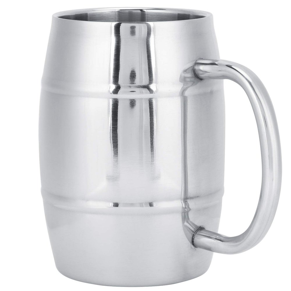 Fdit Beer Mug Doublelayer Cup Milk Cup Double Wall Coffee Mug for Mugs Bar Handy Sports Nutrition Shaker Bottles