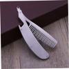 FreshCart Basics Stainless Steel Mustache Comb Folding Beard Styling Tool for Men Beard Brush Set Mustache Brush Anti-Static Portable view 3