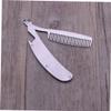 FreshCart Basics Stainless Steel Mustache Comb Folding Beard Styling Tool for Men Beard Brush Set Mustache Brush Anti-Static Portable view 4