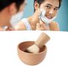 Shaving Brush Bowl Kit, Men Shaving Brush Set Fine Polished Multipurpose Soft Bristles for Home for Travel view 4