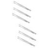 FOMIYES 6pcs Straight Tip Tweezers Stamp Tweezer Nipper for Lash Hobby Easy to Use view 1