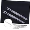 FOMIYES 6pcs Straight Tip Tweezers Stamp Tweezer Nipper for Lash Hobby Easy to Use view 2