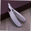 Didiseaon Stainless Steel Beard Comb Folding Mustache Comb for Men Travel Use Beard Brush view 4