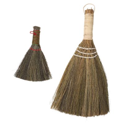 minkissy 2pcs Sweeping Brush Soft Indoor Broom Heavy Duty Broom Dust Cleaner Soft Bristle Small Household Cleaning Accessory