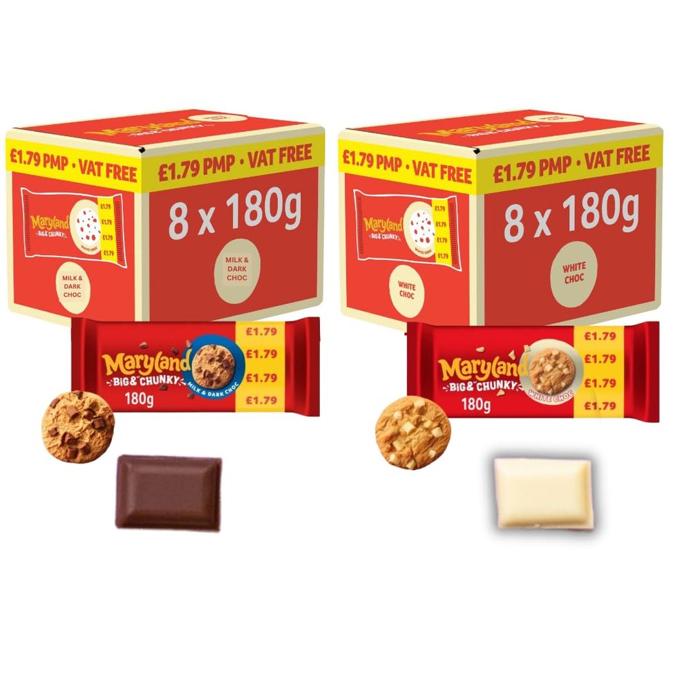 Chocolate Cookies Marylands - Biscuits Multipack (16x180g Mix)