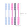 minkissy 5pcs Adjustable Ear Saver Mask Hook Reusable Silicone Earband Extender Compatible with Face Masks Reduces Ear Pressure Random Colors view 3