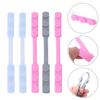 minkissy 5pcs Adjustable Ear Saver Mask Hook Reusable Silicone Earband Extender Compatible with Face Masks Reduces Ear Pressure Random Colors view 4