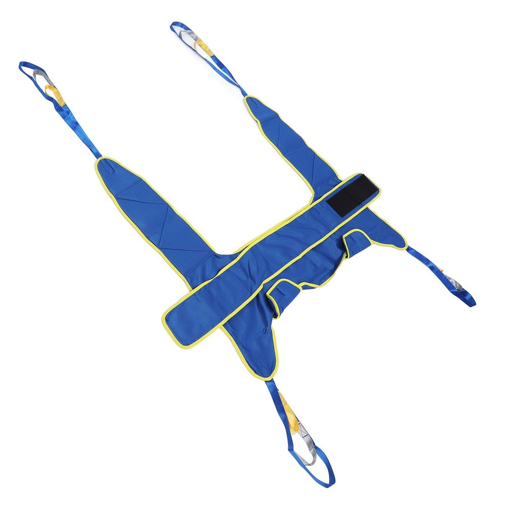 Patient Lifting Sling, Heavy Duty Positioning Bed Strap, Breathable, Adjustable, 3 Positions, Secure Nylon Buckle for Hospital (M for Size 11 12 13)