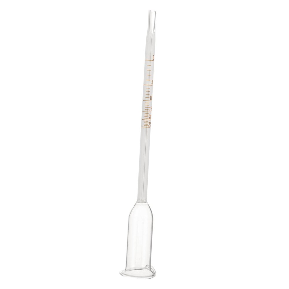 Beaupretty Hydrometer Glass Wine Alcoholmeter 0-25 Degree Test Jar for Homebrew Brewing Wine Measurement
