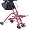 Folding Rollator Shopping Rollator Seniors Walker Lightweight Walking Frame Aid Mobility Trolley Stroller Scooter Foldable with Seat and Bag 4 Wheels for Eldly view 1