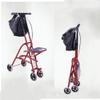 Folding Rollator Shopping Rollator Seniors Walker Lightweight Walking Frame Aid Mobility Trolley Stroller Scooter Foldable with Seat and Bag 4 Wheels for Eldly view 2