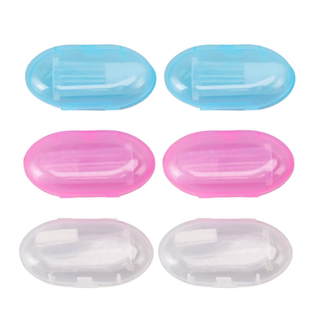 Baby Finger Toothbrush for Training Teething Infant Finger Toothbrush Safe and Gentle Silicone Baby Toothbrush Set for Early Oral Hygiene Training