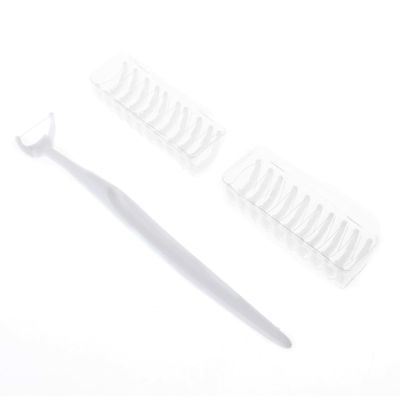 Dental Floss Clean Dental Flossers Kit with 20Pcs Disposable Flossers & 1Pcs Handle, Tooth Picks, Teeth Stick, Dental Care/Clean, White