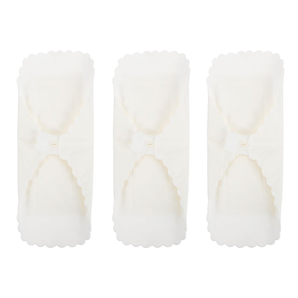KOMBIUDA 3pcs Washable Menstrual Cloth Reusable Cotton Pads for Women Use Breathable Sanitary Napkin for Postpartum and Hospital Bag Maternity