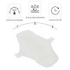 KOMBIUDA 3pcs Washable Menstrual Cloth Reusable Cotton Pads for Women Use Breathable Sanitary Napkin for Postpartum and Hospital Bag Maternity view 3