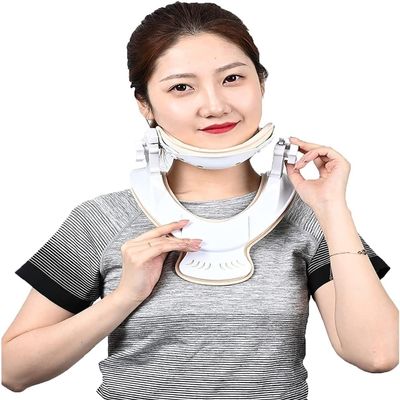 SSDDLZEQ Neck Brace Collar Neck Support|Postoperative Cervical Traction Device with Adjustable Cervical Height|for Sedentary Office Workers, Students (Size : L)