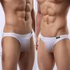 Adefeect Briefs Men's Erotic Ice Silk Underwear Sexy Temptation Underpants Breathable Sexy Bikini, White, XXL view 2