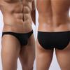 Adefeect Briefs Men's Erotic Ice Silk Underwear Sexy Temptation Underpants Breathable Sexy Bikini, black, XL view 2