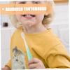 Beavorty Kids Toothbrush with Supple Bristles and Simple Shape Made of PP and TPR Material, Safe for Kids Teeth, Includes Bucket for Easy Cleaning, Suitable for Babies and Children view 2