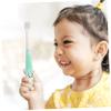 Beavorty Kids Toothbrush with Supple Bristles and Simple Shape Made of PP and TPR Material, Safe for Kids Teeth, Includes Bucket for Easy Cleaning, Suitable for Babies and Children view 4