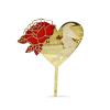 12 pcs Happy Mother's Day Acrylic Cake Decoration Butterfly Flower Mother's Day Cake Decoration For Mother's Day Party Favors Decorations view 2
