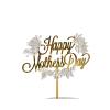 12 pcs Happy Mother's Day Acrylic Cake Decoration Butterfly Flower Mother's Day Cake Decoration For Mother's Day Party Favors Decorations view 3